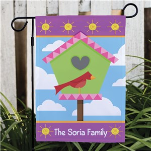 Personalized Garden Flags | Birdhouse Garden Flags