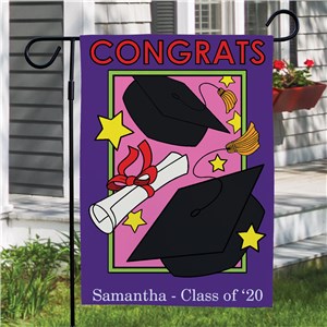 Personalized Graduation Garden Flag For Her | Graduation Gifts