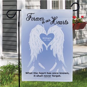 Personalized Forever In Our Hearts | Personalized Garden Flags