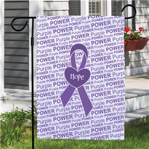 Personalized Awareness Ribbon Garden Flag 83059812