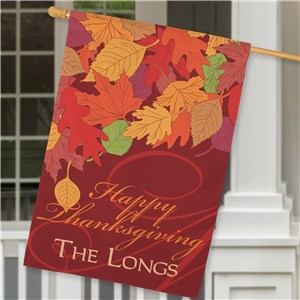 Personalized House Flags | Thanksgiving House Flags