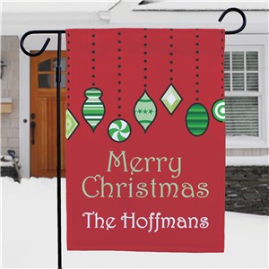 Personalized Holiday Ornaments Garden Flag 83060382X