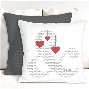 Personalized & Love Throw Pillow | Romantic Home