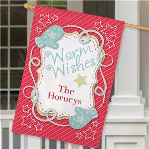 Personalized Merry Christmas House Flag | Personalized Christmas Flags