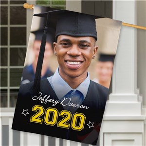 Personalized Graduation Photo House Flag