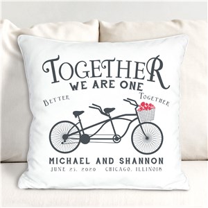 Together We Are One Throw Pillow | Valentine Keepsake Gifts