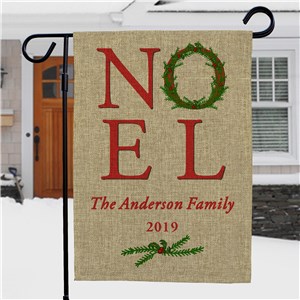 Burlap Garden Flag | Personalized Christmas Flags