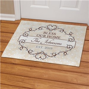 Personalized Bless Our Home Doormat | Personalized Doormats