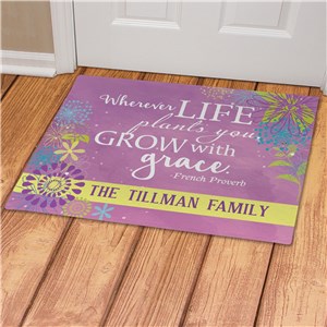 Spring Family Doormat | Personalized Doormats