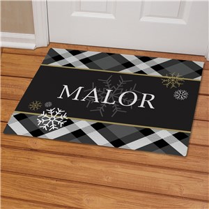 Dashing Through The Snow Personalized Doormat | Christmas Doormat 