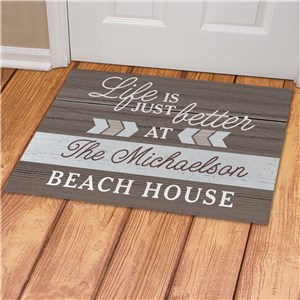 Chevron Collection Doormat | Personalized Lake House Door Mat