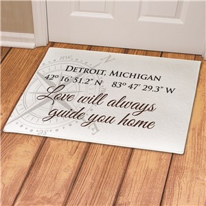 Personalized Coordinate Doormats | Coordinates Decor