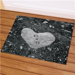 Heart of Stone Doormat | Personalized Doormats