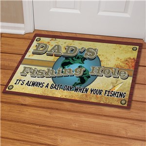 Fishing Hole Personalized Doormat | Personalized Doormats