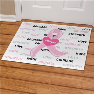 Hope and Love Breast Cancer Doormat 83136637