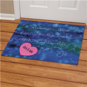 Personalized Best Catch Fisherman Doormat | Personalized Doormats