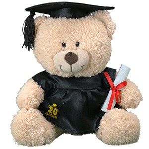 Personalized Cap & Gown Graduation Teddy