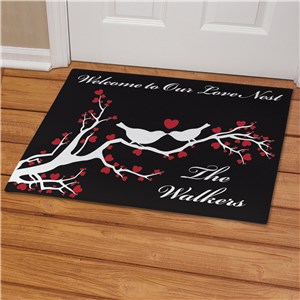 Personalized Love Nest Doormat | Personalized Doormats