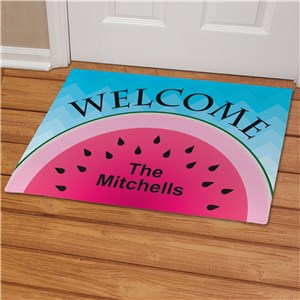 Personalized Watermelon Welcome Doormat | Personalized Doormats