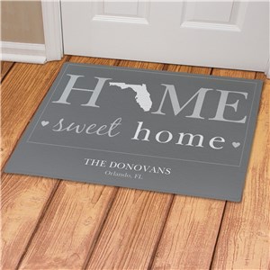 Personalized Home Sweet Home Welcome Doormat | Gifts for the Home