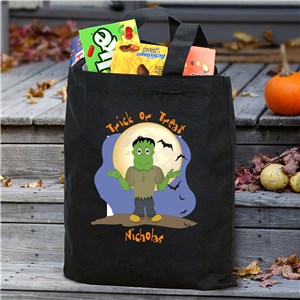 Halloween Icon Personalized Trick or Treat Bag | Personalized Halloween Bags