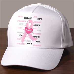 Hope and Love Personalized Breast Cancer Awareness Hat 836636