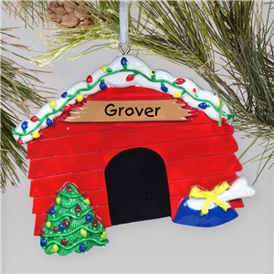 Engraved Dog House Ornament | Personalized Pet Ornaments