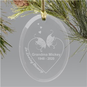 Engraved In Loving Memory Ornament | Memorial Ornaments