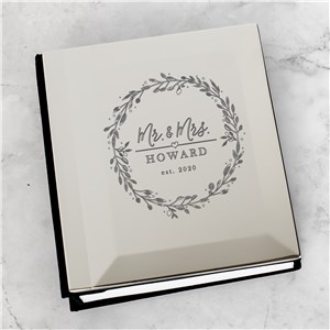 Engraved Silver Wedding Album | Engraved Silver Anniversary Album