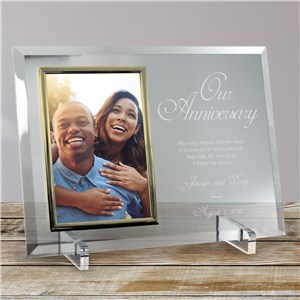 Anniversary Picture Frames | Engraved Glass Frames