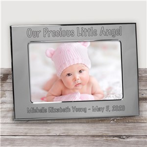 Engraved Baby Silver Picture Frame | Personalized Baby Frames