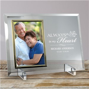 Memorial Beveled Glass Frame | Personalized Picture Frames