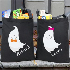 Personalized Halloween Ghost Trick or Treat Bag | Personalized Trick-Or-Treat Bags