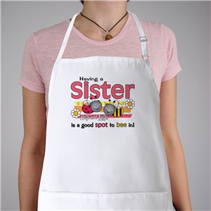 A Good Spot To Be In Sisters Personalized Apron | Personalized Aprons