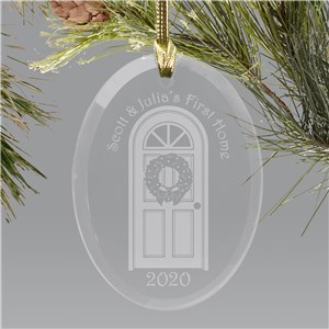 Our First Home Glass Ornament | Personalized Wedding Ornaments