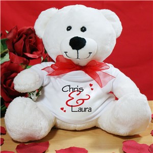 Personalized Couples Teddy Bear | Customized Valentine's Bear