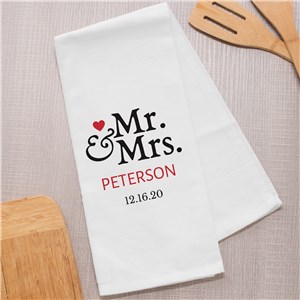 Personalized Mr. and Mrs. Dish Towel 898259