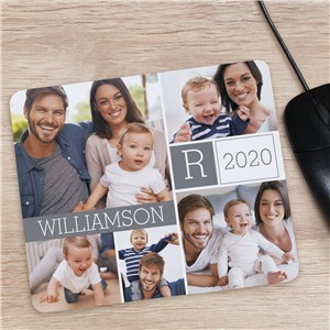 Family Photo Collage Mousepad | Personal Gifts For Mom