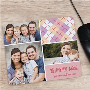 Personalized Mom Photo Collage Mouse Pad | Unique Mother's Day Gifts