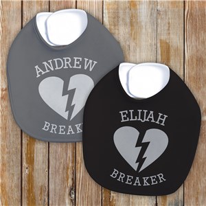 Heartbreaker Personalized Bib | Valentine's Day Baby Bib