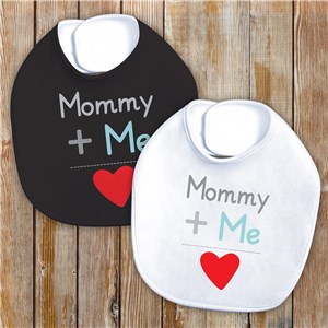 Plus Me Personalized Baby Bib | Valentine's Day Baby Bib