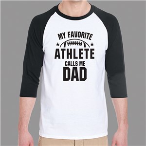 Father's Day Raglan Shirt | Athlete Dad Shirt