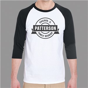 Personalized Raglan Shirt | Family Reunion Baseball Shirts