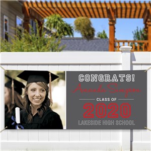 Personalized School Spirit Graduation Banner | Personalized Graduation Gifts