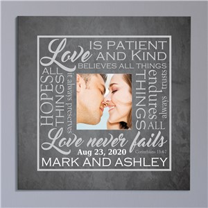 Love is Photo Wedding Canvas | Personalized Wedding Gift