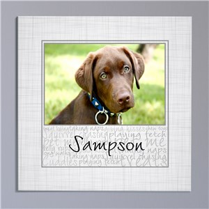 Personalized Dog Characteristics Wall Canvas | Canvas Pet Portraits