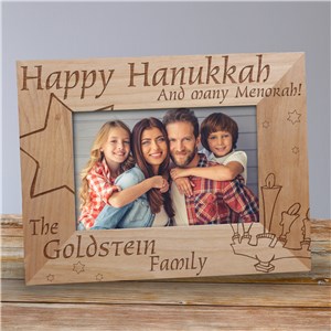 And Many Menorah Picture Frame | Personalized Wood Picture Frames