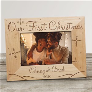 Our First Christmas Picture Frame | Personalized Christmas Picture Frames