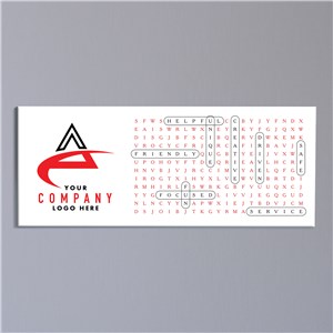 Word Search Canvas | Fun Personalized Corporate Sign