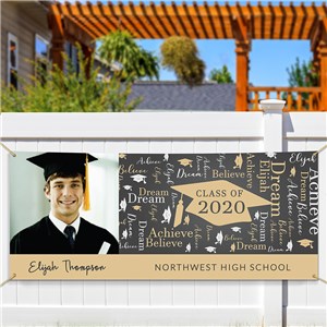 Personalized Word-Art Graduation Banner